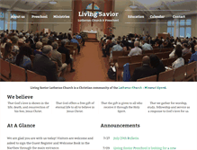 Tablet Screenshot of livingsaviorlutheran.org